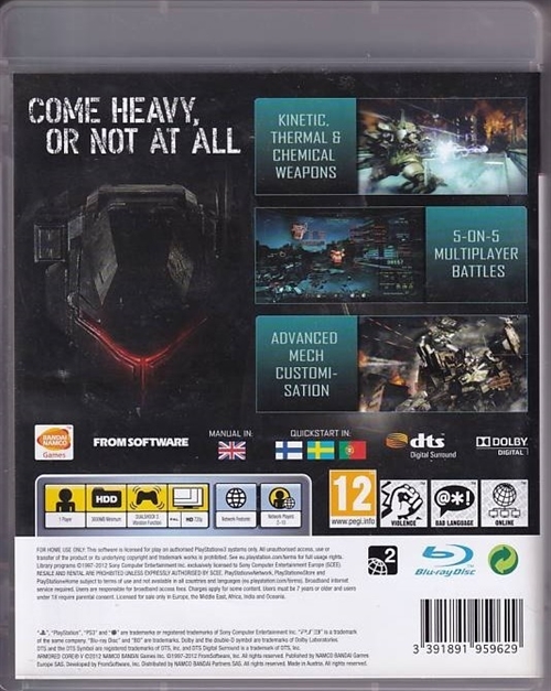 Armored Core V - PS3 (B Grade) (Genbrug)